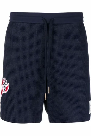 Thom Browne Shorts deportivos con parche del logo