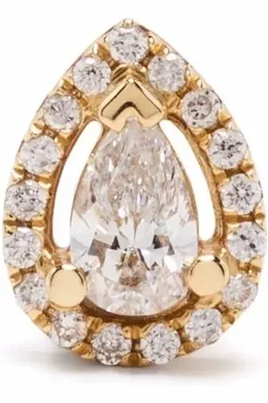 DJULA Arete en oro amarillo de 18kt con diamantes