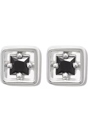 Suzanne Kalan Aretes Inlay en oro blanco de 18kt con zafiro
