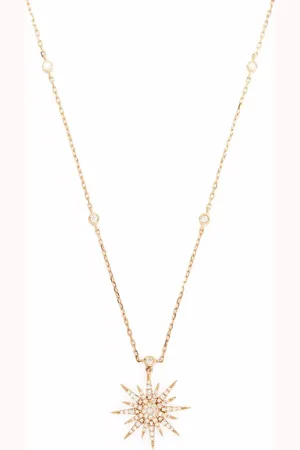 DJULA Collar Soleil en oro amarillo de 18kt con diamantes