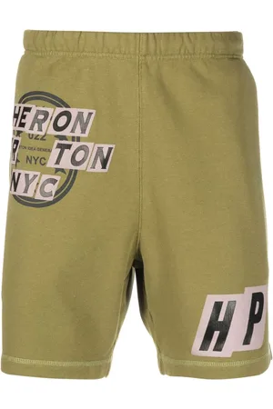 Heron Preston Shorts deportivos con parche del logo