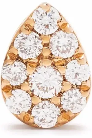 DJULA Arete Pear en oro rosa de 18kt con diamantes