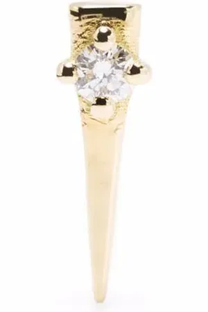 DJULA Arete Spike en oro amarillo de 18kt con diamantes