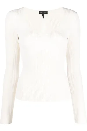 RAG&BONE Top con cuello en U