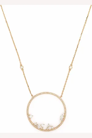 DJULA Collar Fairytale Circle Point en oro amarillo de 18kt con diamantes