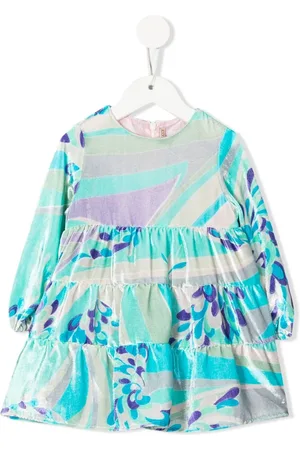 PUCCI Junior Vestido con estampado abstracto