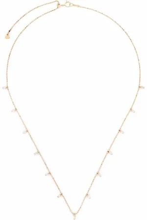 DJULA Collar en oro rosa de 18kt con diamantes y borlas
