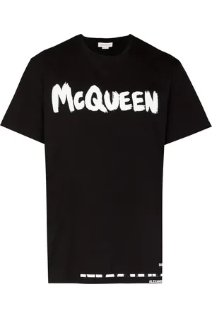 Alexander McQueen Playera con logo estampado