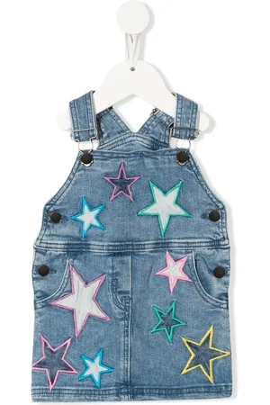 Stella McCartney Vestido estilo jumper con parche de estrella bordada