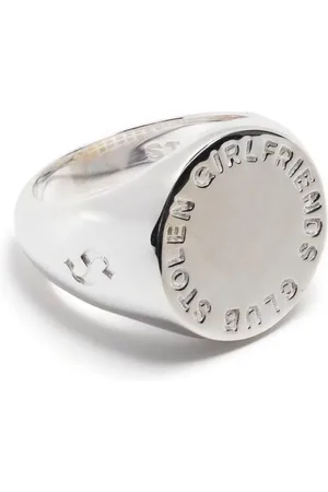 Stolen Girlfriends Club Anillo de sello con logo grabado