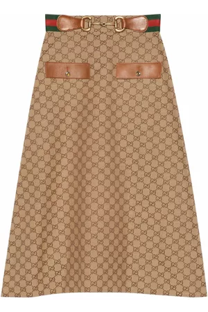 Gucci Falda midi con motivo GG Supreme
