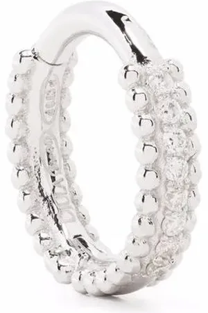 DJULA Arracadas en oro blanco de 18kt con diamantes