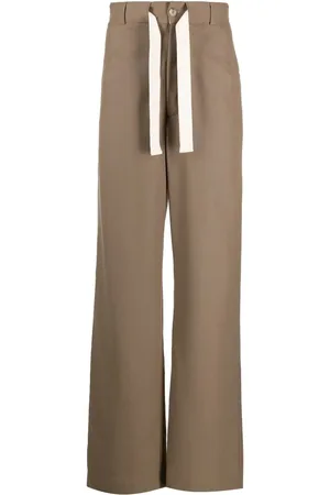 Nanushka Pantalones anchos con cordones
