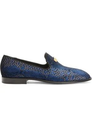 Giuseppe Zanotti Mocasines Jareth con estampado de piel de serpiente