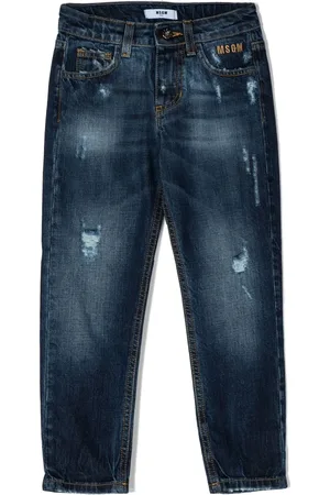 Msgm Jeans con efecto envejecido