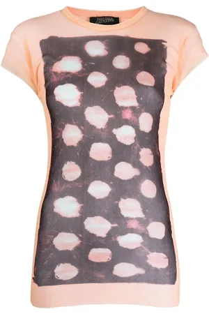 Jean Paul Gaultier Playera con estampado abstracto 1990