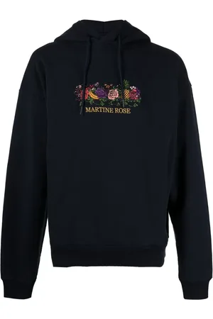 MARTINE ROSE Hoodie con logo bordado