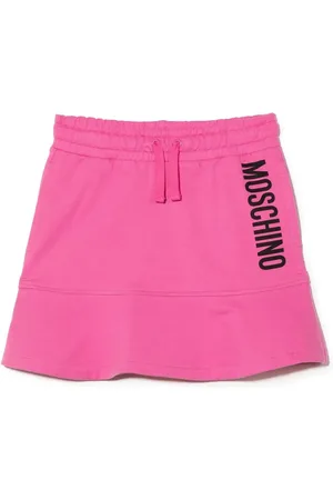 Moschino Falda con logo estampado