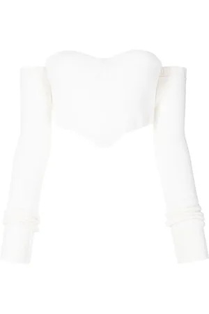 ERMANNO SCERVINO Top tipo corset con hombros descubiertos
