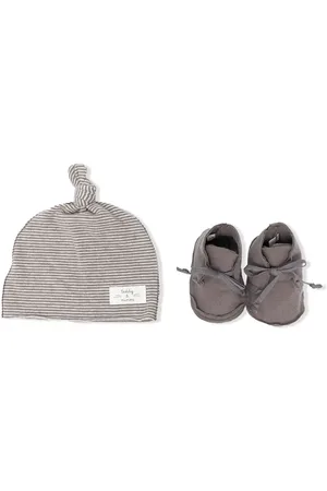 TEDDY & MINOU Set de gorro y zapatos con parche del logo