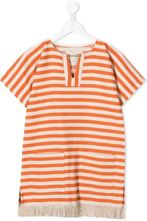 Little Bambah Vestido a rayas con borlas