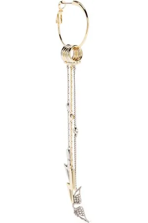 Zadig & Voltaire Aretes con detalles de cristal