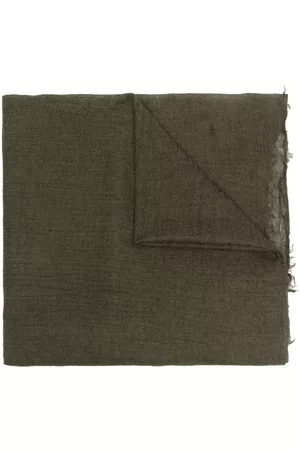 Rick Owens Mascada de cachemira con bordes deshilachados