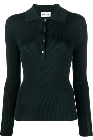 P.A.R.O.S.H. Top tejido con cuello de playera tipo polo