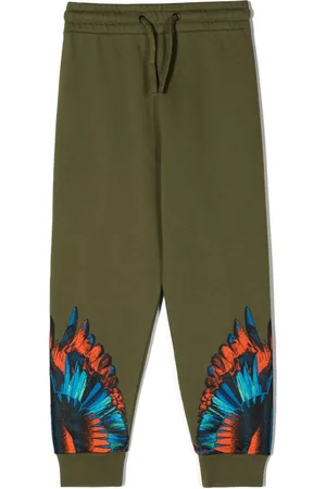 MARCELO BURLON Pants con motivo Wings