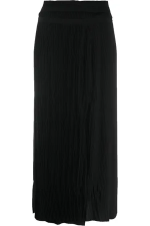 HENRIK VIBSKOV Falda midi con detalle plisado