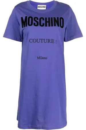 Moschino Vestido estilo playera con logo estampado