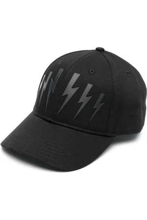 Neil Barrett Gorra con estampado Lightning