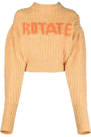 ROTATE Suéter de tejido grueso con logo estampado