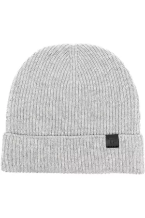 Tom Ford Hombre Gorros - Gorro tejido de canalé con parche del logo