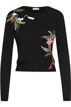 Oscar de la Renta Cárdigan con bordado floral