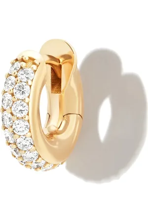 SPINELLI KILCOLLIN Arracada huggie en oro amarillo de 18kt con diamantes en pavé
