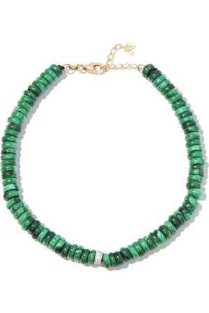 Mateo Pulsera en oro amarillo de 14kt con diamante y malaquita