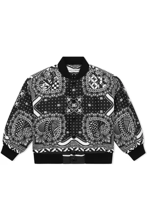 Dolce & Gabbana Chamarra bomber con estampado de bandana