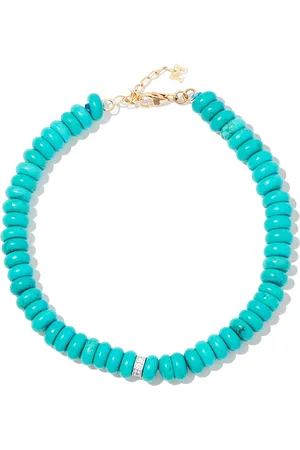 Mateo Pulsera en oro amarillo de 14kt con diamante y turquesa