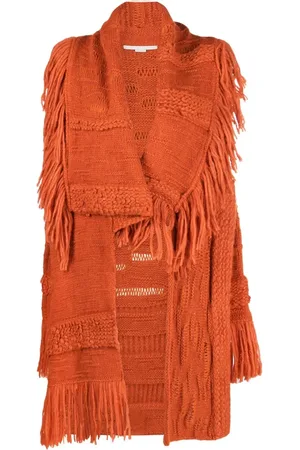 Stella McCartney Cárdigan asimétrico con flecos
