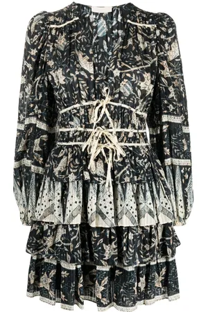 ULLA JOHNSON Vestido corto Nina a capas