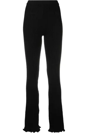 Paco rabanne Pantalones tejidos acampanados