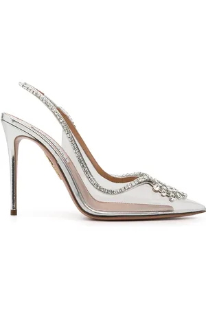 Aquazzura Zapatillas Seduction Crystal con tacón de 105mm
