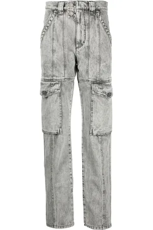 Marant Etoile Jeans con logo y efecto envejecido