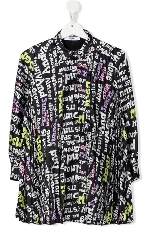Msgm Vestido con estampado gráfico