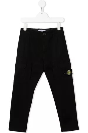 Stone Island Pantalones cargo con parche Compass