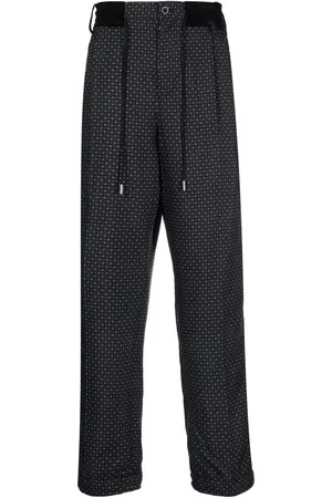 SACAI Pantalones con estampado geométrico