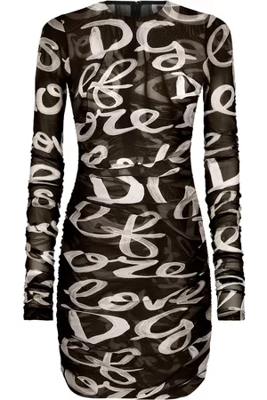 Dolce & Gabbana Vestido corto con logo estampado