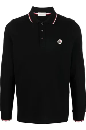 Moncler Playera tipo polo con parche del logo