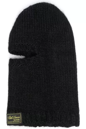 RAF SIMONS Hombre Gorros - Gorro tejido con parche del logo